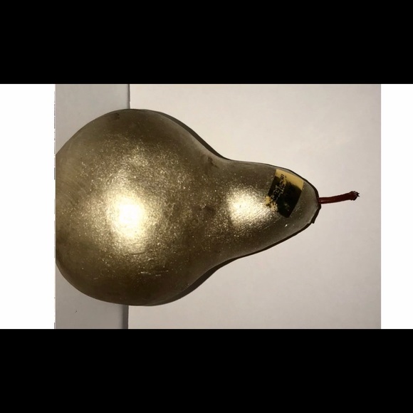 New Italian Glass Pear Gold Silver Italian Italy - Picture 6 of 16